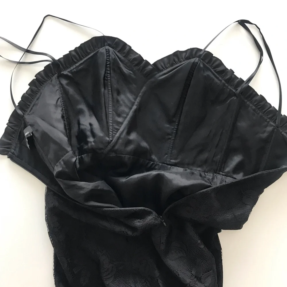 Strapless black evening gown - Picture 9 of 13